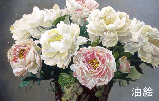 講師作品 油彩風景画