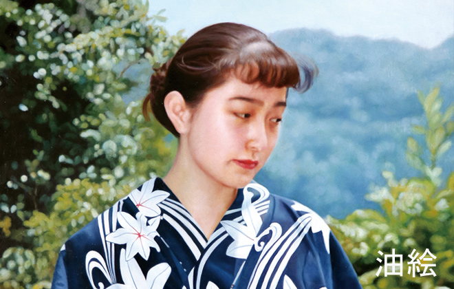 講師作品 油彩人物画